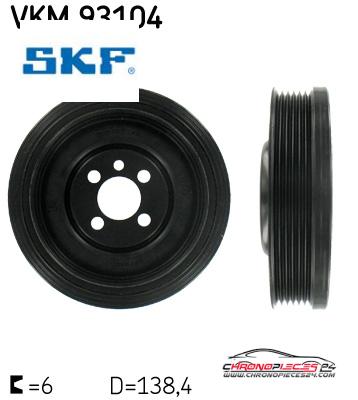 Achat de SKF VKM 93104 POULIE DAMPER pas chères