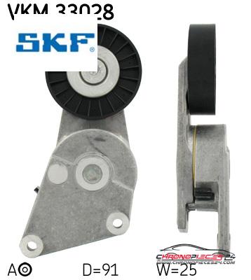 Achat de SKF VKM 33028 GALET COUR AUX PSA pas chères