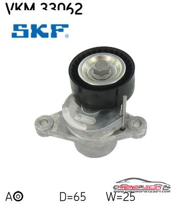 Achat de SKF VKM 33062 GALET COURROIE AUX P pas chères