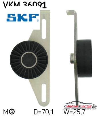 Achat de SKF VKM 36091 GALET COUR AUX DACIA pas chères