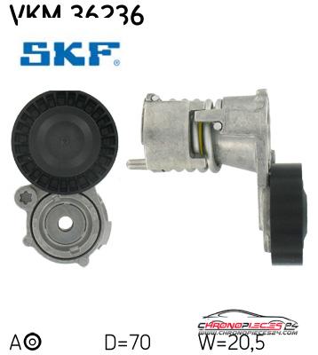 Achat de SKF VKM 36236 GALET COURROIE AUX F pas chères