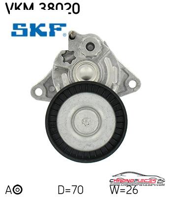 Achat de SKF VKM 38020 GALET COUR AUX MB C, pas chères