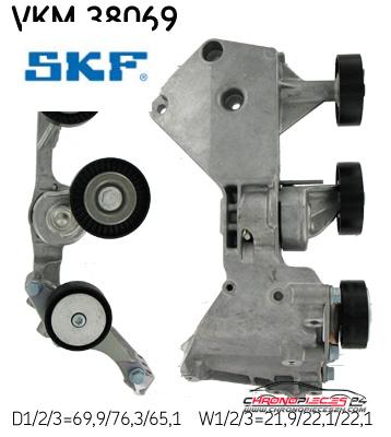 Achat de SKF VKM 38069 GALET TENDEUR ACC MB pas chères