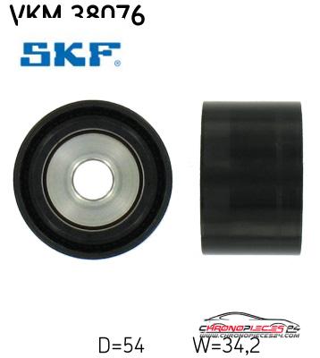 Achat de SKF VKM 38076 GALET COURROIE AUX pas chères