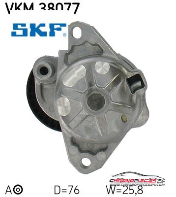 Achat de SKF VKM 38077 GALET COURROIE AUX pas chères