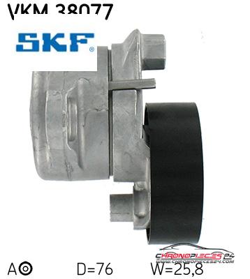 Achat de SKF VKM 38077 GALET COURROIE AUX pas chères