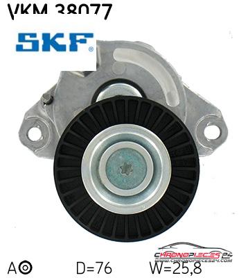 Achat de SKF VKM 38077 GALET COURROIE AUX pas chères