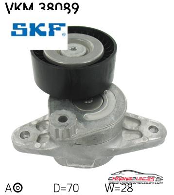 Achat de SKF VKM 38089 GALET COURROIE AUX pas chères