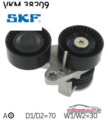 Achat de SKF VKM 38209 GALET COURROIE AUX pas chères