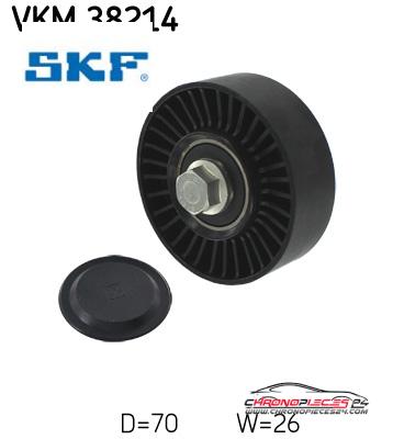 Achat de SKF VKM 38214 GALET COURROIE AUX B pas chères