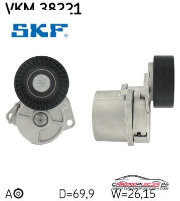 Achat de SKF VKM 38221 GALET COUR AUX BM pas chères