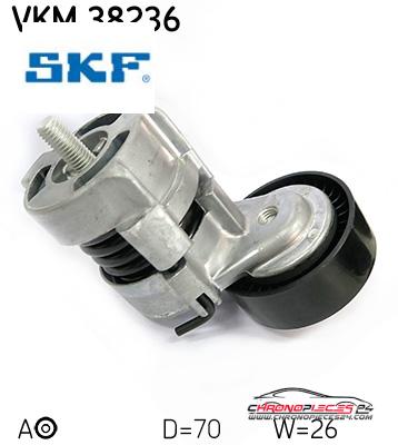 Achat de SKF VKM 38236 GALET COURROIE AUX pas chères