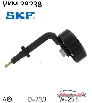 Achat de SKF VKM 38238 GALET COURROIE AUX pas chères