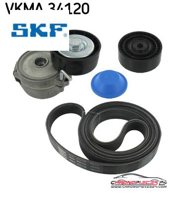 Achat de SKF VKMA 34120 KIT COURROIE AUXILIA pas chères