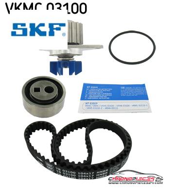 Achat de SKF VKMC 03100 KIT DIST+PPE EAU PSA pas chères