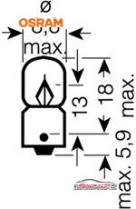 Achat de OSRAM 3894 Ampoule, éclairage de la boîte à gants ORIGINAL pas chères