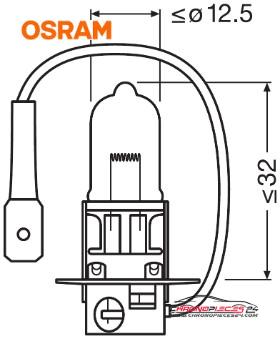 Achat de OSRAM 64151-01B Lampe halogène 12V H3 Original 1p. blister pas chères