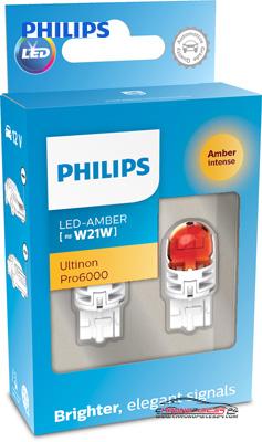 Achat de PHILIPS 11065AU60X2 Lampe wedge LED 12 V WY21W ambre pas chères