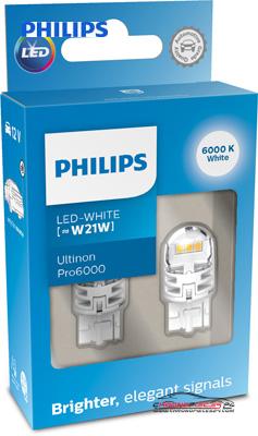 Achat de PHILIPS 11065CU60X2 Lampe wedge LED 12 V W21W blanc 6.000 K pas chères