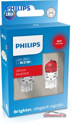 Achat de PHILIPS 11065RU60X2 Lampe wedge LED 12 V WY21W rouge pas chères