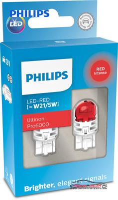 Achat de PHILIPS 11066RU60X2 Feu stop/arrière LED 12 V W21/5W rouge pas chères