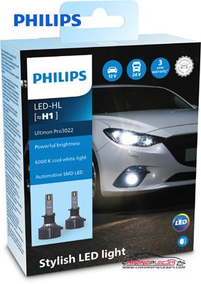 Achat de PHILIPS 11258U3022X2 Kit modification LED H1 6.000 K pas chères