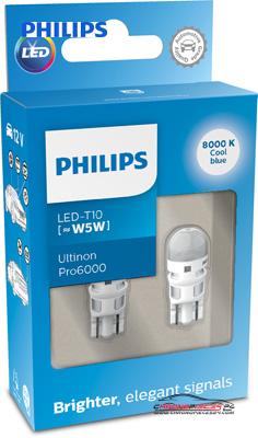 Achat de PHILIPS 11961XU60X2 Lampe wedge LED 12V T10 blanc 8.000 K pas chères