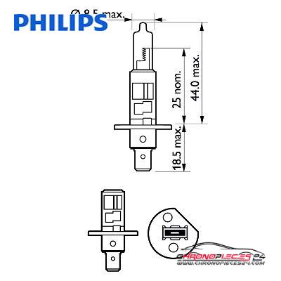 Achat de PHILIPS 12258LLECOC1 Lampe halogène 12V H1 LongLife EcoVision 1p. boîte pas chères