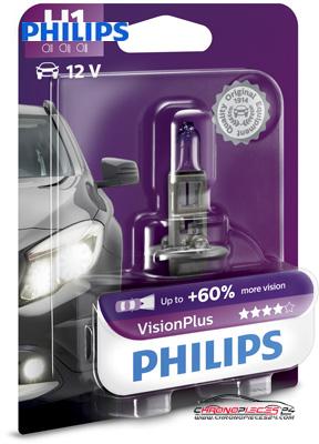 Achat de PHILIPS 12258VPB1 Lampe halogène 12V H1 VisionPlus 1p. Blister pas chères