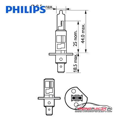 Achat de PHILIPS 12258VPB1 Lampe halogène 12V H1 VisionPlus 1p. Blister pas chères