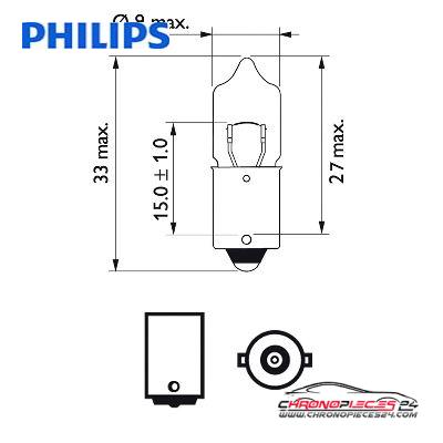 Achat de PHILIPS 12023CP Lampe halogène 12V H10W Vision 10p. Boîte pas chères