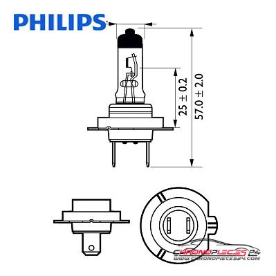 Achat de PHILIPS 12972PRC1 Lampe halogène 12V H7 Vision 1p. boîte pas chères