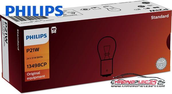 Achat de PHILIPS 13498CP Lampe stop/signalisation 24V P21W Vision 10p. Boîte pas chères