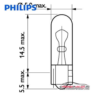 Achat de PHILIPS 13516CP Lampe wedge 24V T5 1,2W pas chères