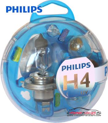 Achat de PHILIPS 55718EBKM Jeu de lampes 12V H4 pas chères