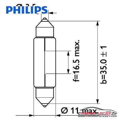 Achat de PHILIPS 13844CP Lampe navette 24 V C5W 5 W 10p. boîte pas chères