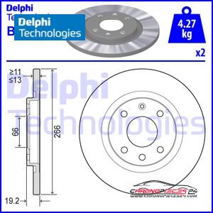 Achat de DELPHI BG3421 Disque de frein pas chères