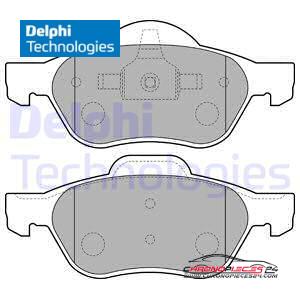 Achat de DELPHI LP1714 Kit de plaquettes de frein, frein à disque pas chères