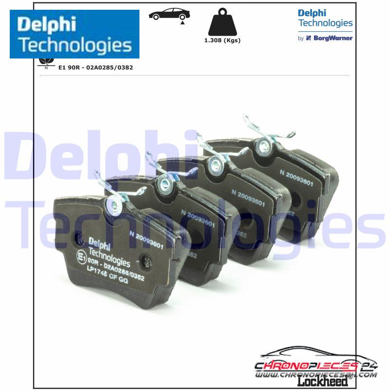 Achat de DELPHI LP1745 Kit de plaquettes de frein, frein à disque pas chères