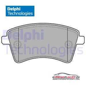 Achat de DELPHI LP2078 Kit de plaquettes de frein, frein à disque pas chères