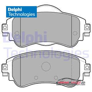 Achat de DELPHI LP2228 Kit de plaquettes de frein, frein à disque pas chères