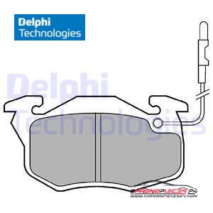 Achat de DELPHI LP696 Kit de plaquettes de frein, frein à disque pas chères