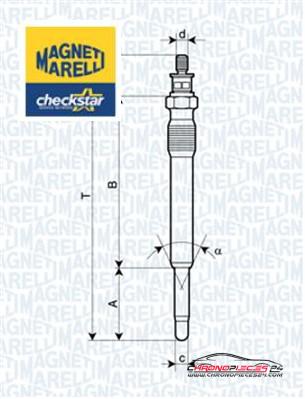 Achat de MAGNETI MARELLI 062900001304 Bougie de préchauffage pas chères