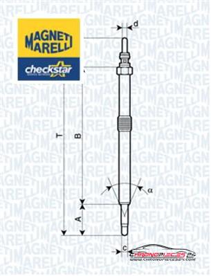 Achat de MAGNETI MARELLI 062900026304 Bougie de préchauffage pas chères