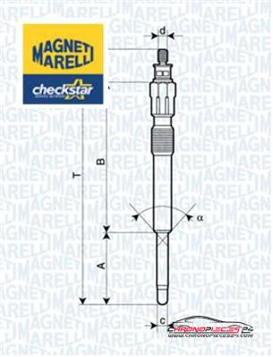 Achat de MAGNETI MARELLI 062900043304 Bougie de préchauffage pas chères