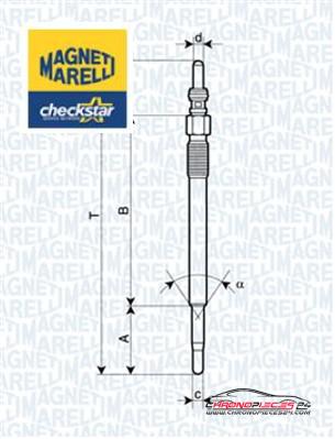 Achat de MAGNETI MARELLI 062900048304 Bougie de préchauffage pas chères