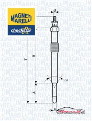 Achat de MAGNETI MARELLI 062900049304 Bougie de préchauffage pas chères