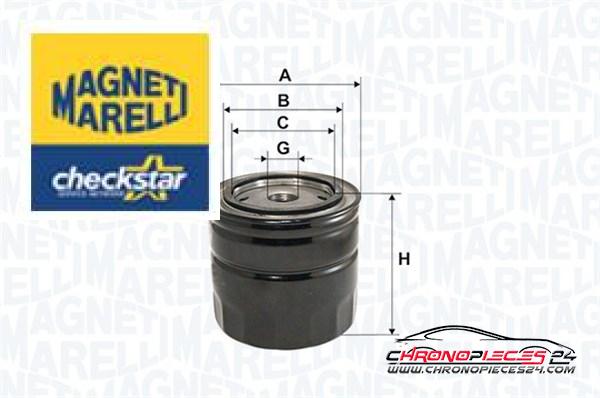 Achat de MAGNETI MARELLI 153071760520 Filtre à huile pas chères