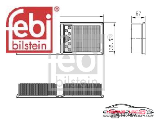 Achat de FEBI BILSTEIN 101662 Filtre à air pas chères