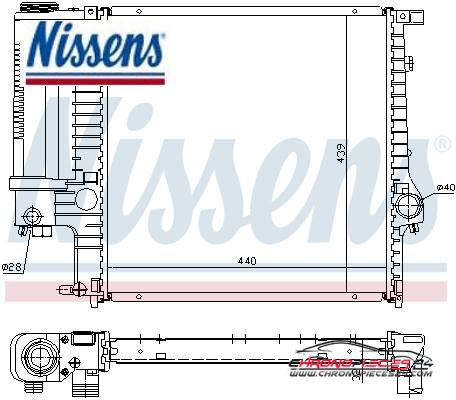 Achat de NISSENS 60623 Radiateur, refroidissement du moteur pas chères